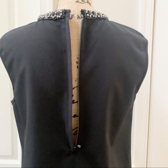 Magaschoni Collection Black Sheath Dress Size 8 - Picture 9 of 16